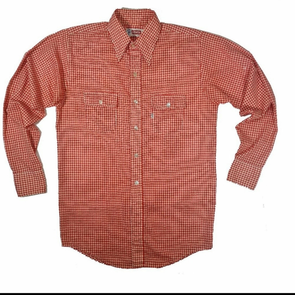 Vintage Levi's Checked Western Shirt Medium